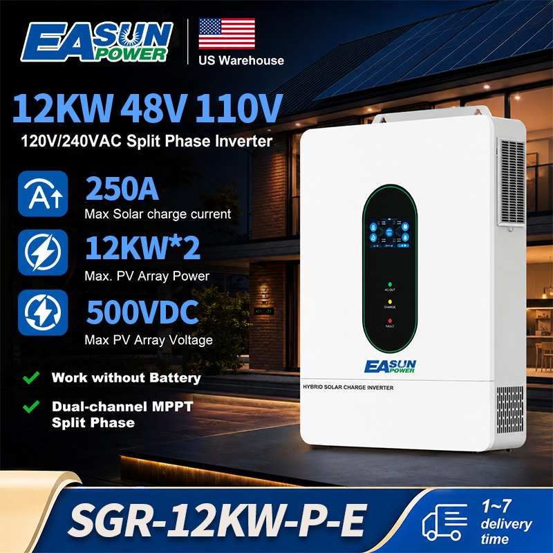 Grid Tie Inverter Limiter 2000W - EASUN POWER 12KW 分相インバーター 110V 12KW
