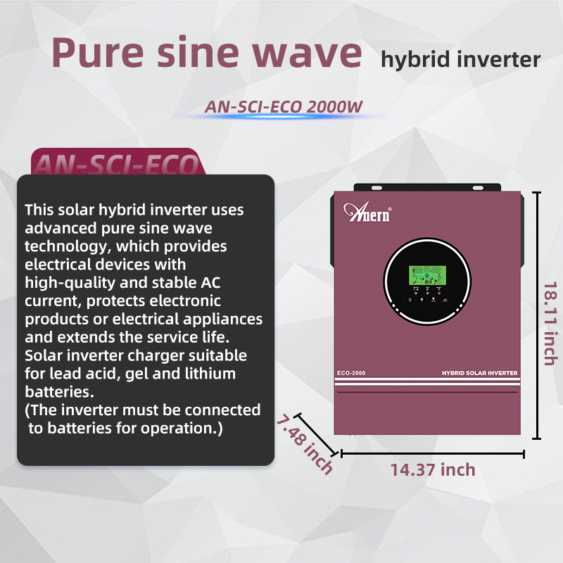 Anern 3200 ワット 2000 ワットオフグリッドハ - Grid Tie Inverter Limiter 2000W のレビューと価格